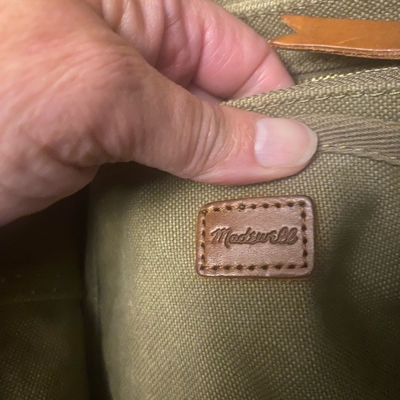 Madewell The Canvas Somerset Backpack with leather straps - Picture 7 of 15
